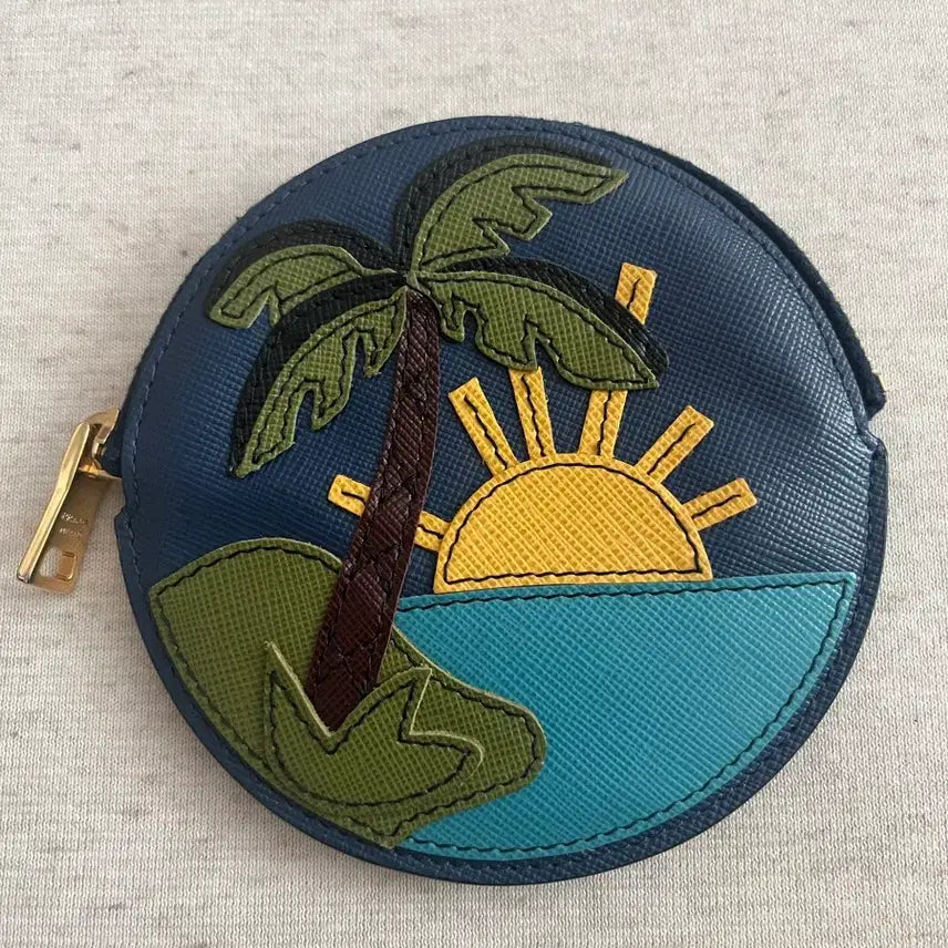 [BUNJANG] Prada 2013 Holiday Resort Collection Saffiano Leather Coin Pouch / 프라다 Prada 2013 홀리데이 리조트 컬렉션 사피아노 레더 동전 지갑 파우치