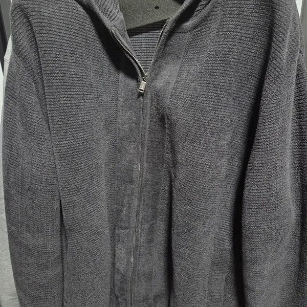 [BUNJANG] System Homme 25FW Charcoal Grey Hooded Zip-Up / 시스템옴므 25fw 차콜그레이 후드집업