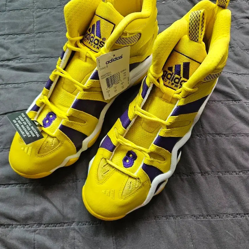 [BUNJANG] Adidas Crazy 8 Lakers Sun Kobe Bryant Signature Sneakers Size 320mm / 아디다스 크레이지 8 레이커스 썬 (코비 시그니처) 미착용 새상품 320mm