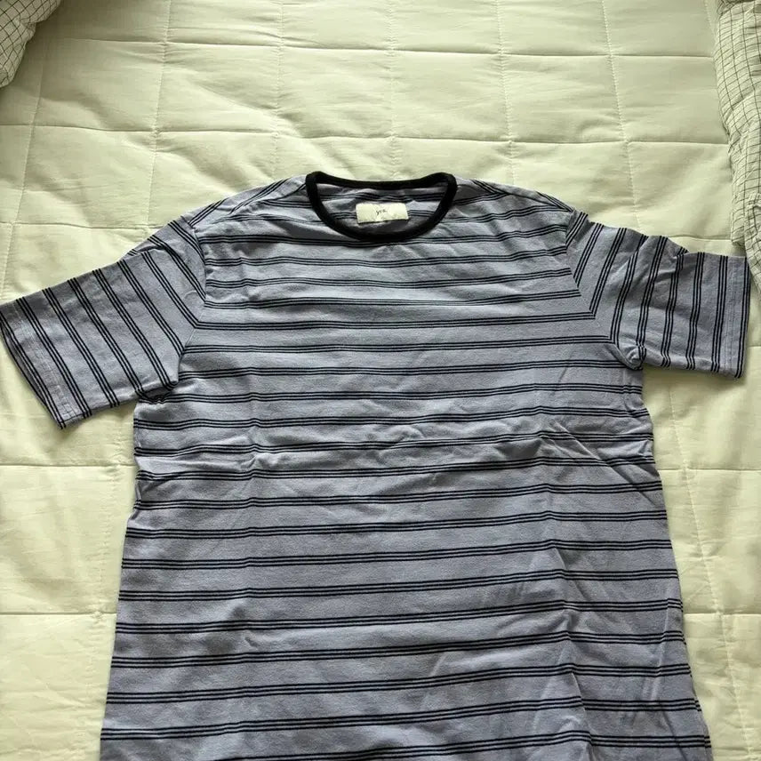 [BUNJANG] Years ago Striped Short Sleeve T-shirt Purple Size 2 / 이얼즈어고 스트라이프 반팔 퍼플 2 사이즈