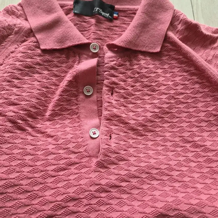 [BUNJANG] S.T. Dupont Italian Imported Cotton Knit T-shirt (New) / 정가79만원 듀퐁 이태리 수입 반팔 니트 티셔츠(새상품)