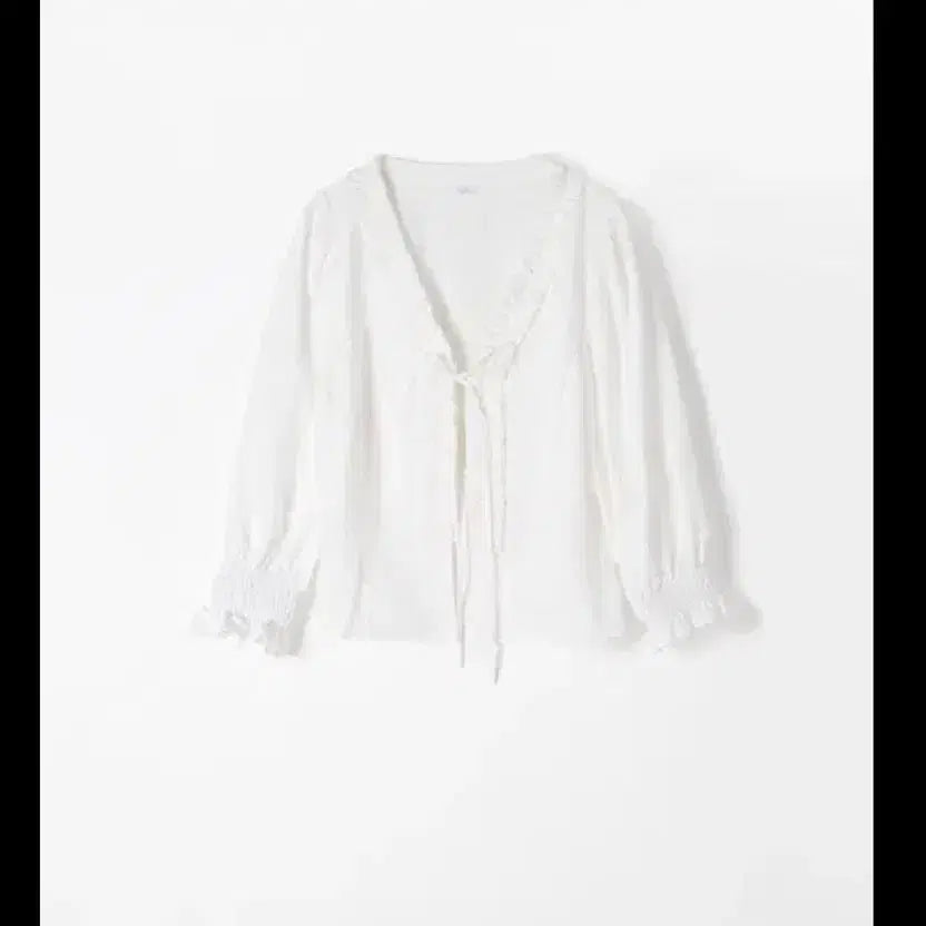 [BUNJANG] Plant Shop Bay Blouse / Rebeign Ribbon Blouse / 교환) 플랜트샵 베이 블라우스-르베인 리본 블라우스