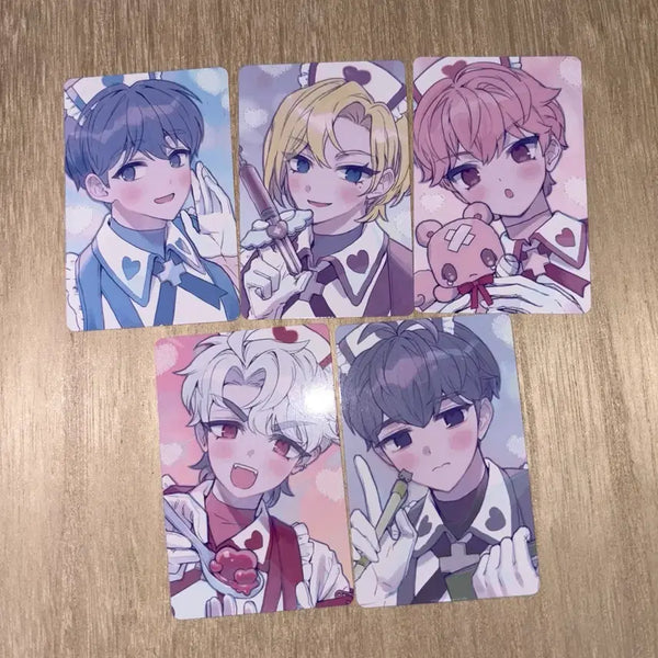 [BUNJANG] PLAVE Bunchujin Unofficial Photocard Bundle Set (5 pcs, Unsealed) / 플레이브 우츄진님 외 비공식 비공굿 포카 5장 일괄(단순개봉)