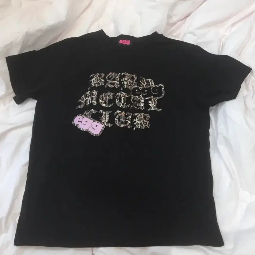 [BUNJANG] BEMECLE Egg Unisex T-Shirt Black / 베메클 egg 에그 반팔티 유니섹스 블랙