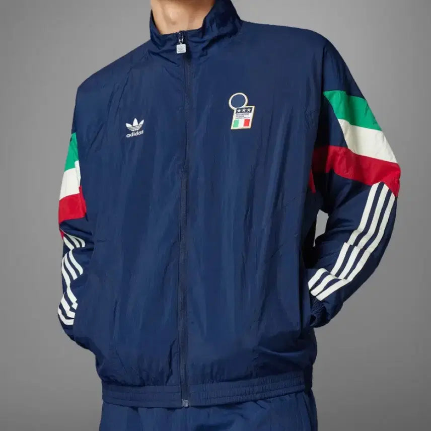[BUNJANG] Adidas Originals Woven Track Top Italy National Team Night Indigo / 희귀매물 아디다스 오리지널스 우븐 트랙탑 이탈리아 국대 나이트 인디고 M
