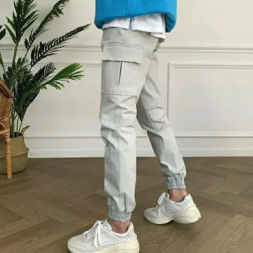 [BUNJANG] Cheatkey Low Premium Jogger Pants L / 치트키  로우 프리미엄 조거팬츠 연그레이 L