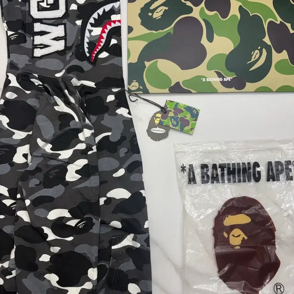 [BUNJANG] BAPE Shark Hoodie City Camo Full Set / 새상품)베이프 샤크후드 시티카모 풀구성