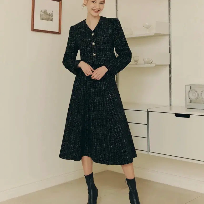 [BUNJANG] Zero Street V-Neck Tweed Top / 여름만 이가격)새상품)제로스트리트 브이넥 트위드