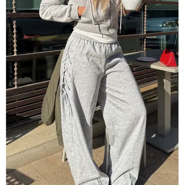 [BUNJANG] Goldenhip Lace-up Jogger Pants / [새상품]골든힙 레이스업 조거