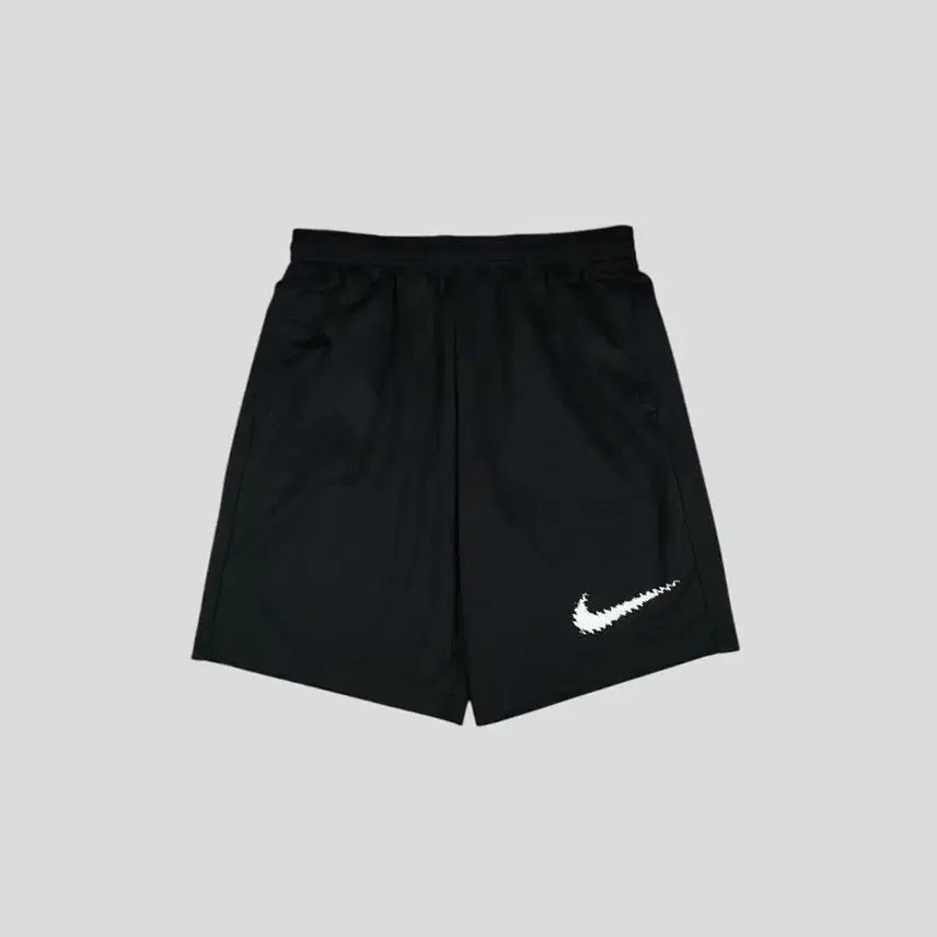 [BUNJANG] Nike Sketch Swoosh Logo Dri-FIT Mesh Side Line Banding Jersey Half Pants / 나이키 블랙 화이트 스케치스우시 로고 드라이핏 메쉬 사이드라인 밴딩 져지 반바지 하프팬츠 24-27