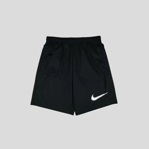 [BUNJANG] Nike Sketch Swoosh Logo Dri-FIT Mesh Side Line Banding Jersey Half Pants / 나이키 블랙 화이트 스케치스우시 로고 드라이핏 메쉬 사이드라인 밴딩 져지 반바지 하프팬츠 24-27