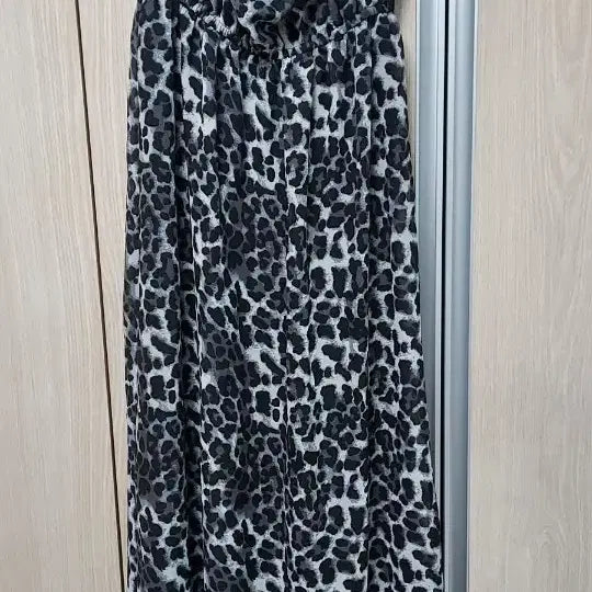 [BUNJANG] Women's Leopard Print Long One-Piece Dress / 여성 탑롱 원피스