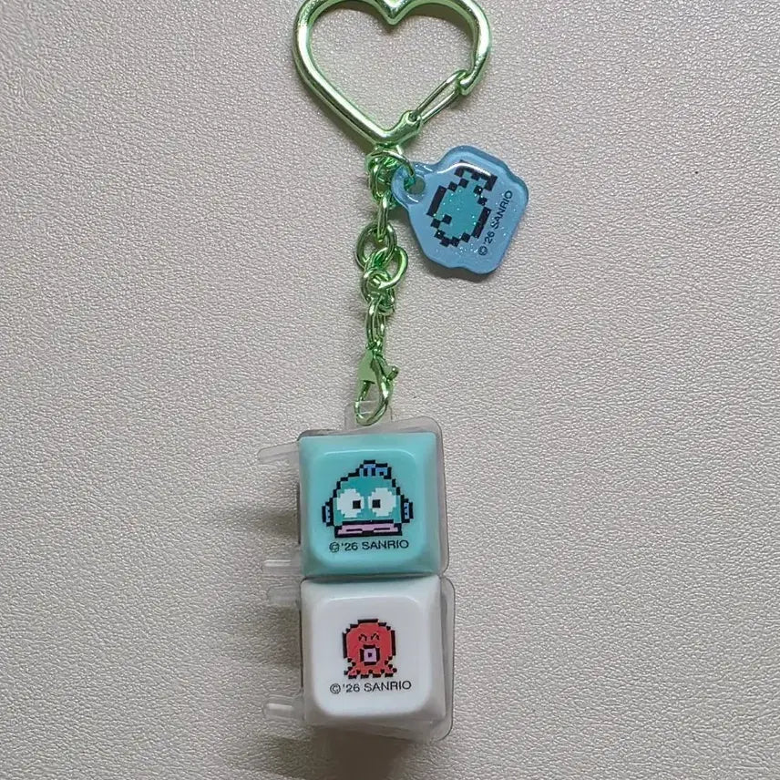 [BUNJANG] Sanrio Keycap Keychain - Hangyodon, Kuromi / 산리오 키캡 키링 한교동 , 쿠로미 개당 양도 합니다.