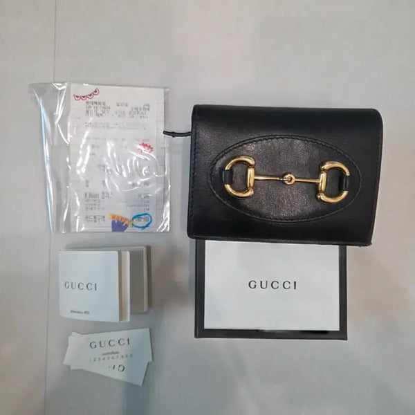 [BUNJANG] Gucci Horsebit 1955 Card Case Wallet Black (Full Box) / 구찌 홀스빗 반지갑 블랙(풀박스)