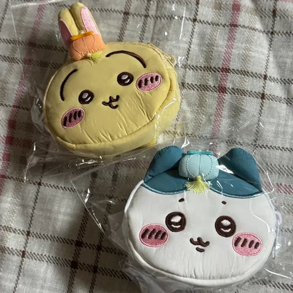 [BUNJANG] Chiikawa Shop Korea Original Double Pouch Hachiware Usagi / 치이카와샵 한국 오리지널 더블파우치 하치와레 우사기