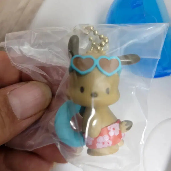 [BUNJANG] Sanrio Pochacco Aloha Swing Gacha Figure / 산리오 포차코 아로하 스윙 가챠 피규어  새상품