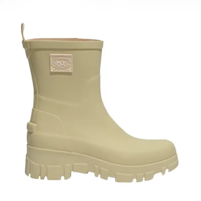 [BUNJANG] Rockfish Weatherwear x SINOON Platform Middle Rain Boots Butter / 락피쉬웨더웨어 x 시눈 플랫폼 미들 레인 부츠 버터