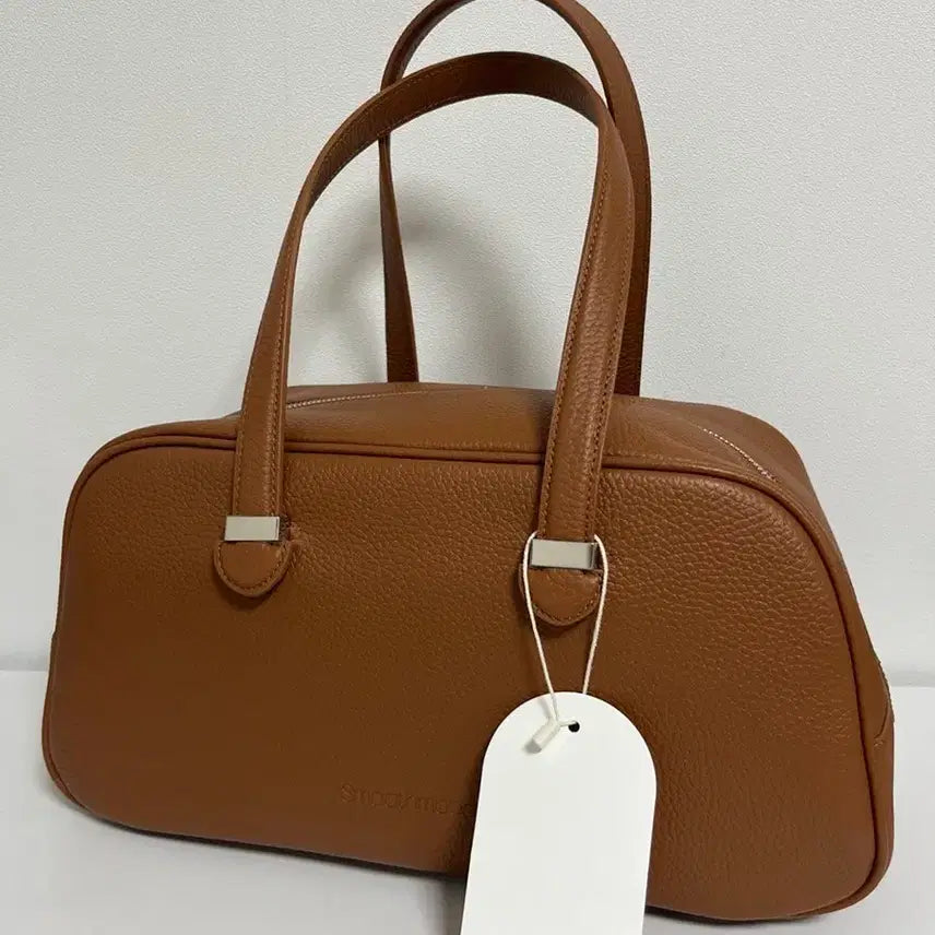 [BUNJANG] Smoothmood Lib Bag Camel Leather Tote Bag / 스무드무드 리브백 (카멜색)