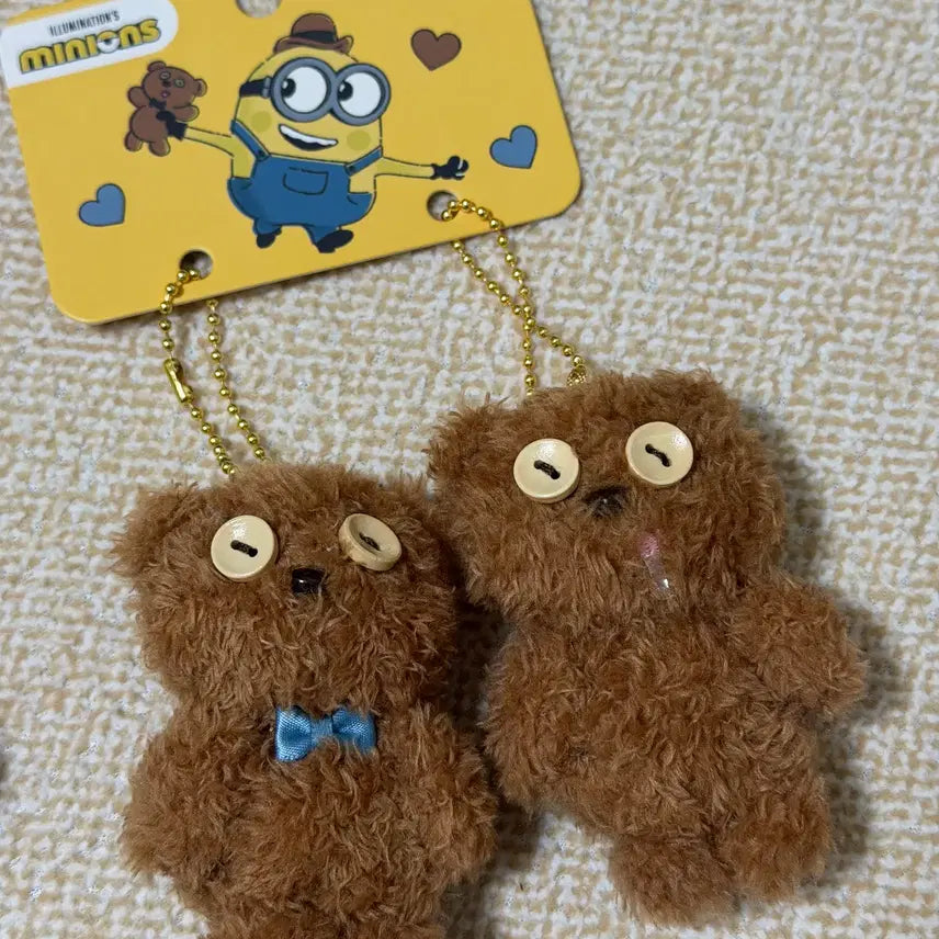 [BUNJANG] Minions Double Charm Keychain / 미니언즈 키링 상하이 미니소