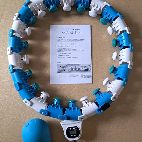[BUNJANG] Neofeel Smart Hula Hoop with Massage Function (White/Blue) / 네오필 스마트 지압되는 훌라후프 화이트/블루