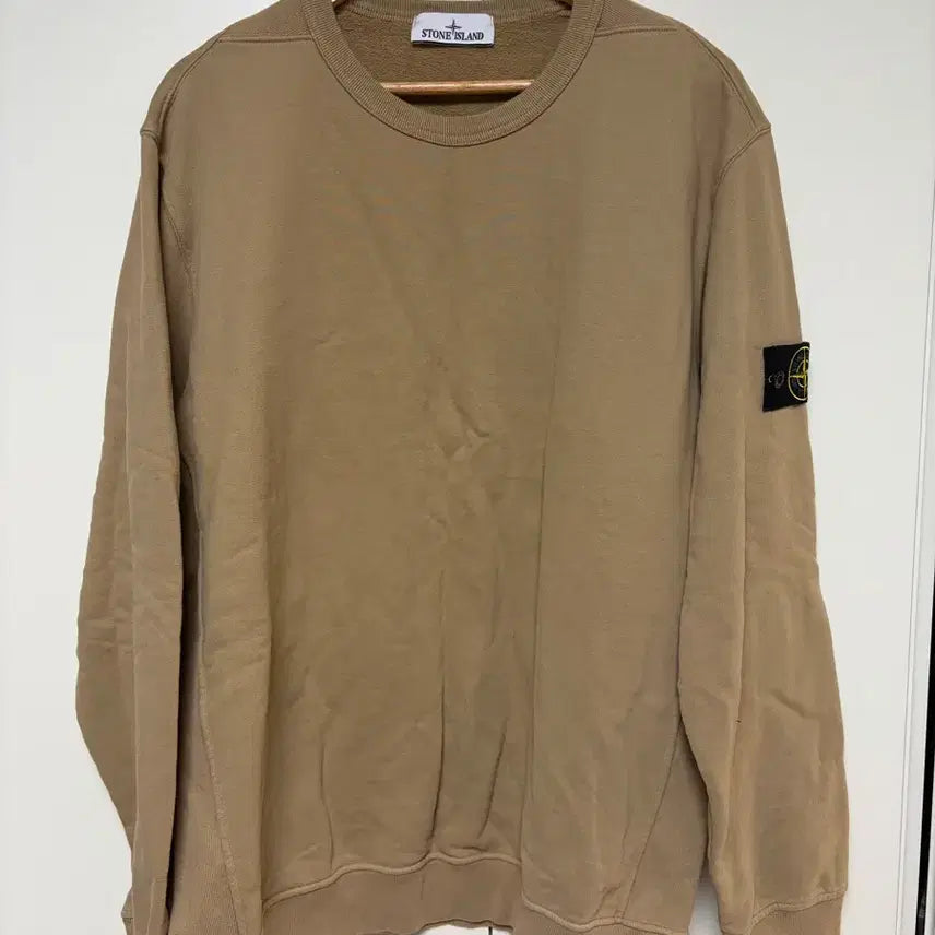 [BUNJANG] Stone Island Sweatshirt Beige / 스톤아일랜드 맨투맨 베이지