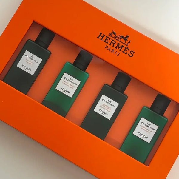 [BUNJANG] Hermès Eau d'Orange Verte Travel Kit 4-Piece Set / 에르메스 오 도랑쥬 베르트 트래블키트 4종세트