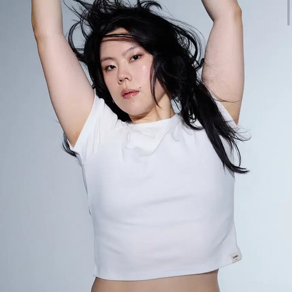 [BUNJANG] GLOWNY G BABY TEE White XS / 글로니 G BABY TEE 화이트 xs 지 베이비 티셔츠 반팔
