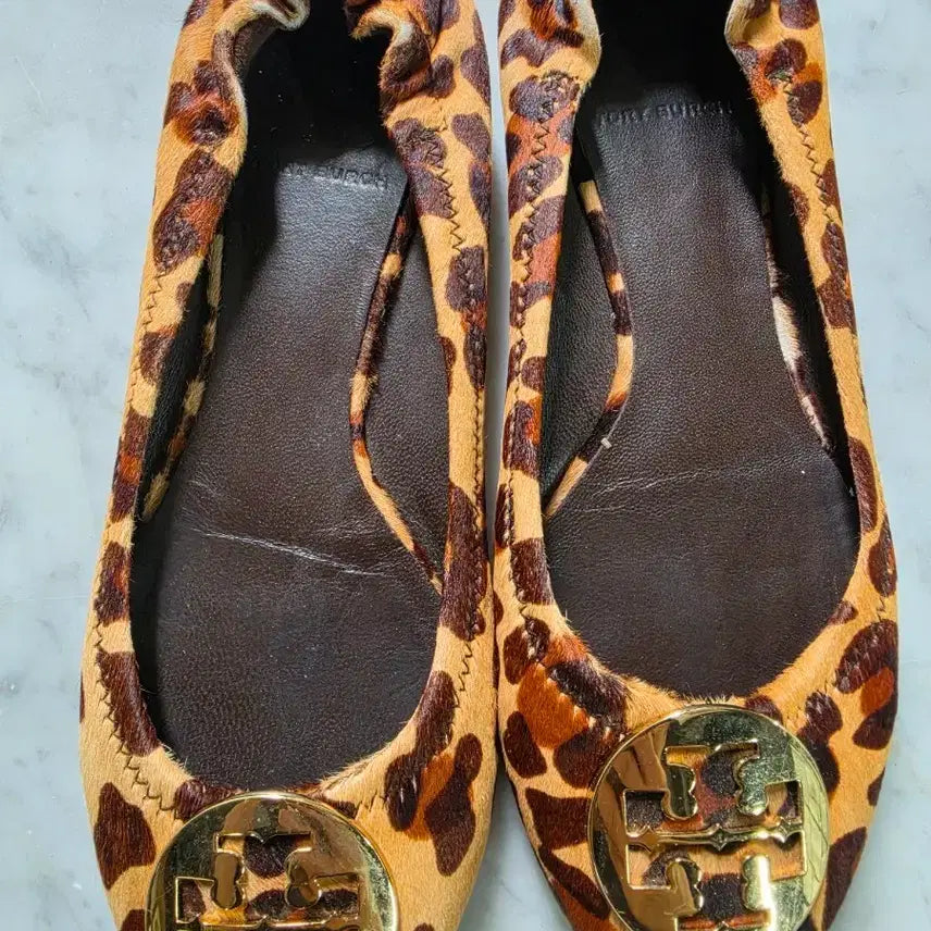 [BUNJANG] Tory Burch Leopard Print Ballet Flats - Size 245-250 / 토리버치 플랫슈즈 245-250