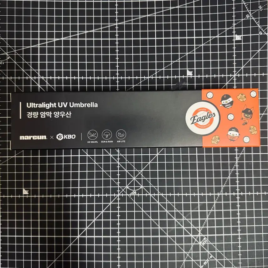 [BUNJANG] Hanwha Eagles Lightweight Sun-Rain Umbrella / (교차 3+1) 한화 이글스 경량 암막 양우산(우산 겸 양산)