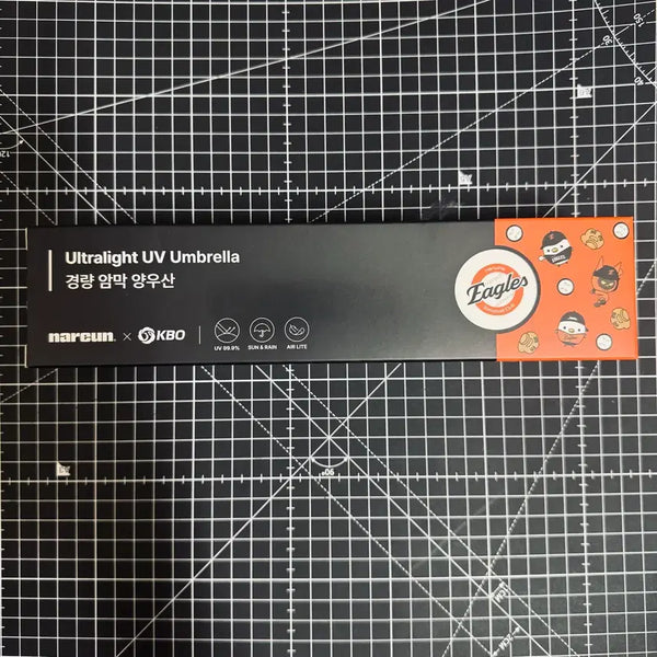 [BUNJANG] Hanwha Eagles Lightweight Sun-Rain Umbrella / (교차 3+1) 한화 이글스 경량 암막 양우산(우산 겸 양산)