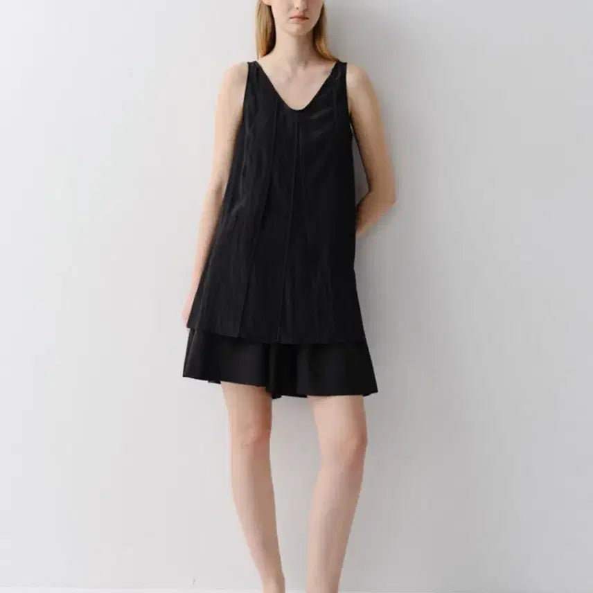 [BUNJANG] EAAH Lily Panel Blouse Black S / EAAH 릴리 패널 블라우스 블랙 S