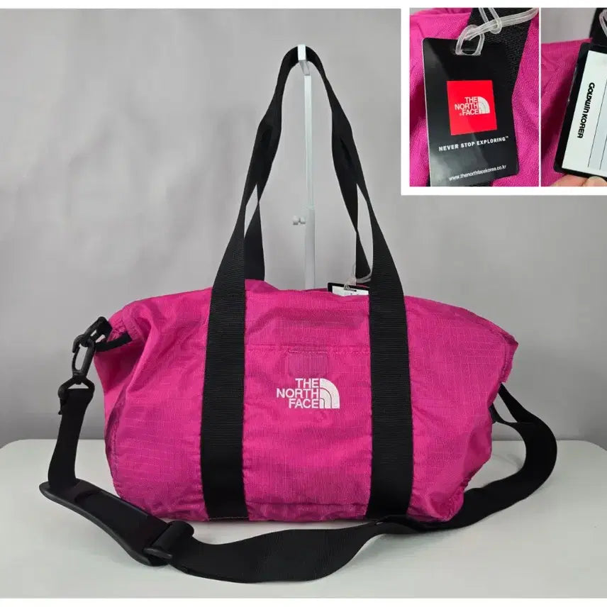 [BUNJANG] The North Face Nylon Duffle Bag Pink / 노스페이스 더플백 핑크 나일론 가방