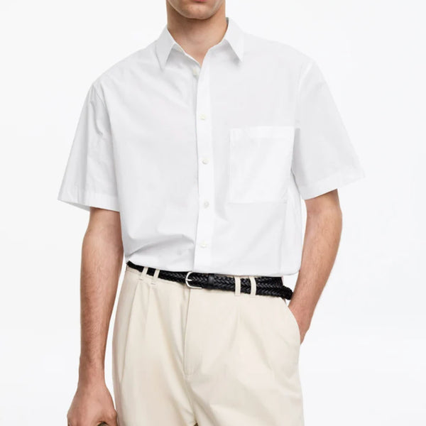 [BUNJANG] Arket Short Sleeve Poplin Shirt / 아르켓 숏 슬리브 포플린 반팔 셔츠