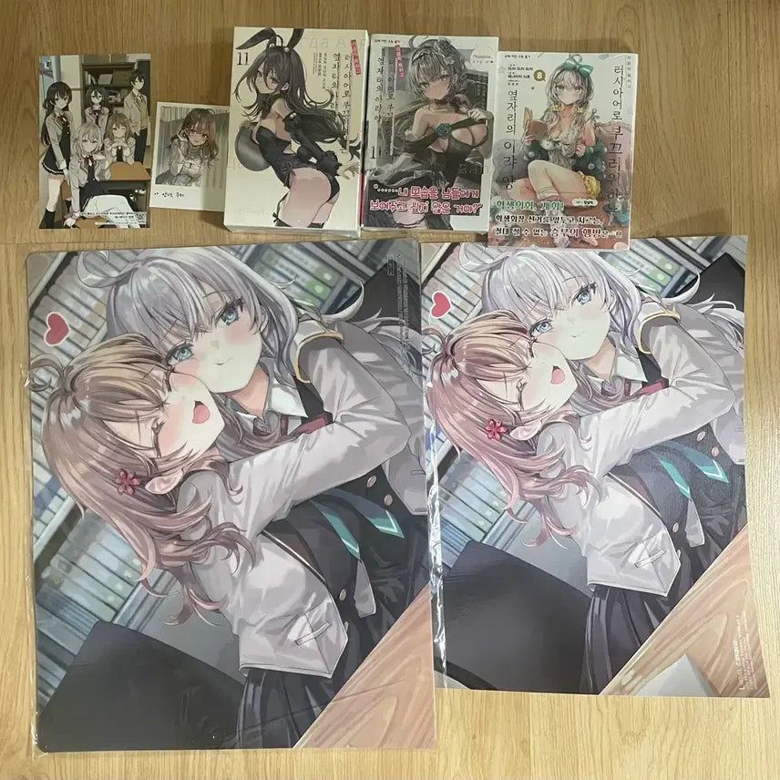 [BUNJANG] The Ryuo's Granary, Vol. 11 Special Edition & Regular Edition Set, Manga Vol. 8, Desk Mat, & Bonus Cards / 11특별판,8권 데스크 매트,가끔씩 툭하고 러시아어로 부끄러워하는 옆자리의 아랴 양  로시데레