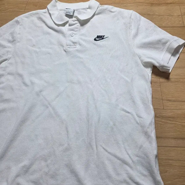 [BUNJANG] Nike Short Sleeve Polo Shirt White Unisex / L. 95.나이키   반팔 카라티 화이트 공용