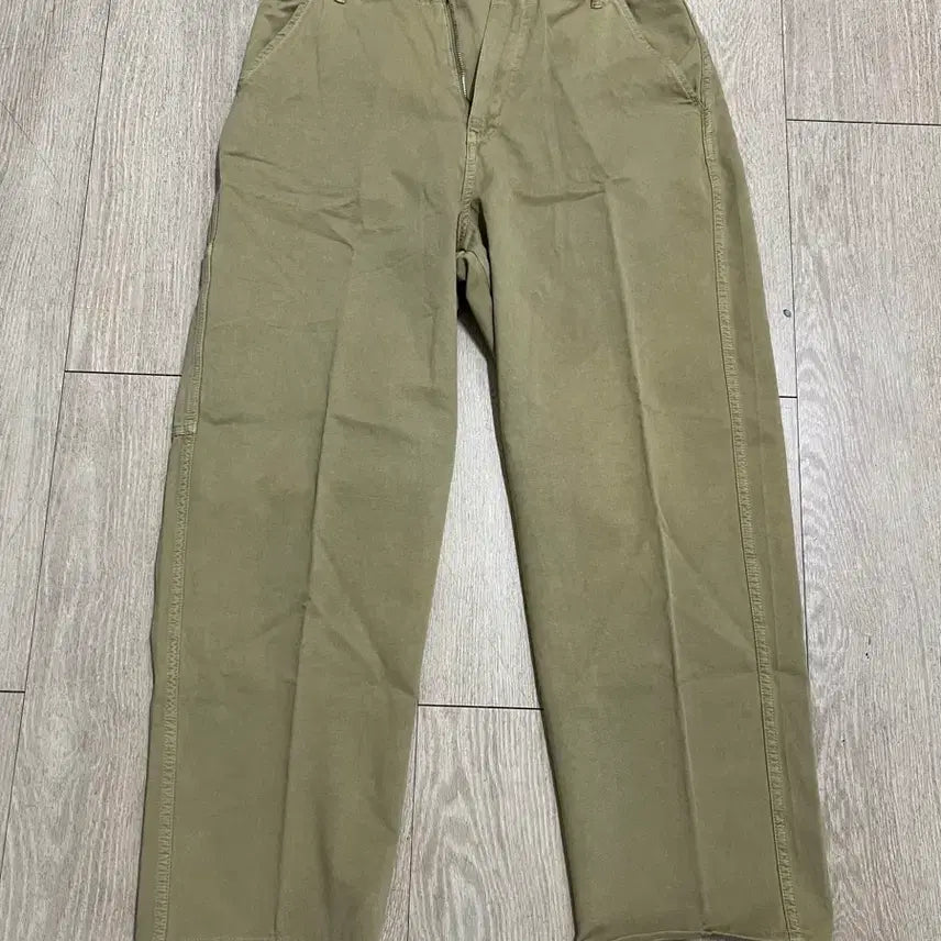 [BUNJANG] Men's Cotton Cargo Pants Khaki Japanese Amekaji Style Secondhand / 카고바지 카키색 면바지 30 일본아메카지 세컨핸즈