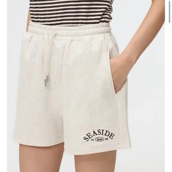 [BUNJANG] SPAO Training Shorts Oatmeal Melange M / 스파오 트레이닝 반바지 오트밀 멜란지 M