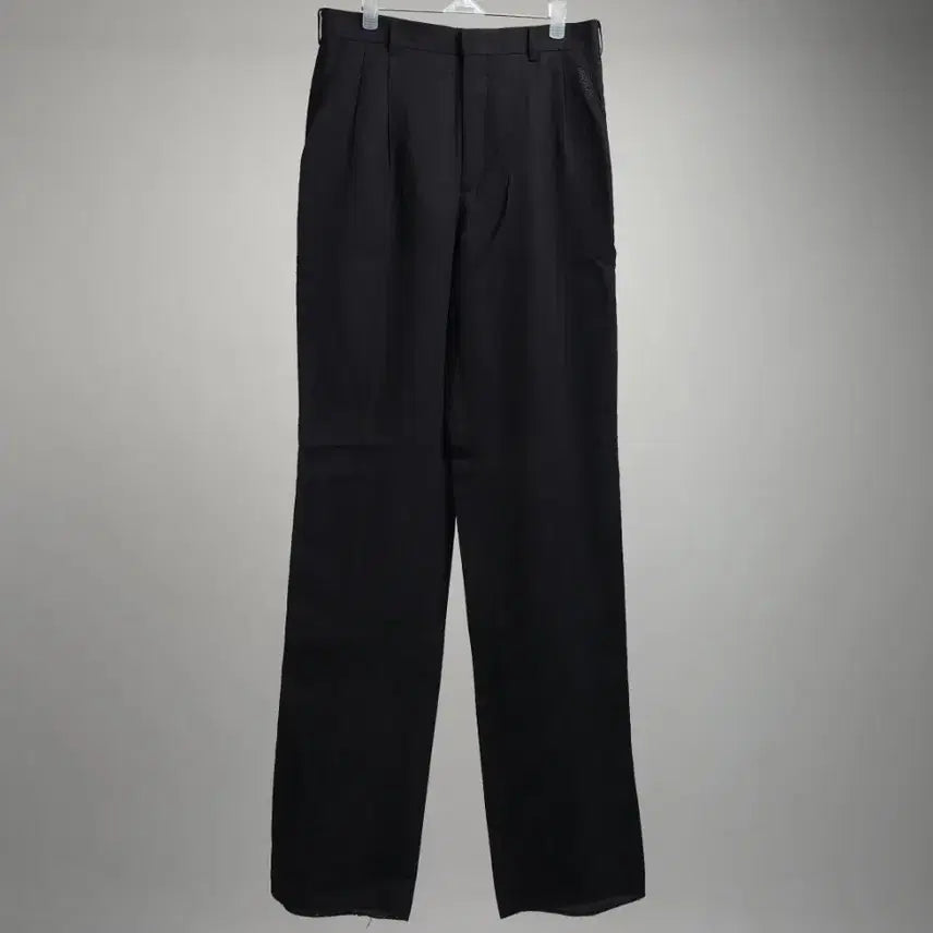 [BUNJANG] London Fog Wool Blend Summer Trousers - Black (Size 30-31) / 새상품)런던포그 모91 모시 시원한 여름 울 정장 바지 30 31 블랙 팬츠