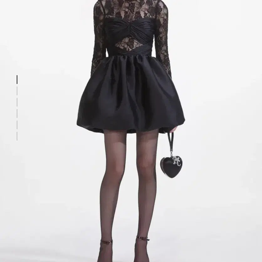 [BUNJANG] Self-Portrait Black Lace Dress Size 10 / 셀프포트레이트 블랙 레이스 원피스 10사이즈