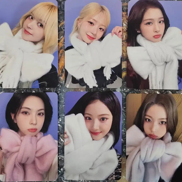 [BUNJANG] NMIXX Ribbon Scarf Photocard Set Blue Valentine / 엔믹스 리본 목도리 6종 포카 세트 블루 발렌타인