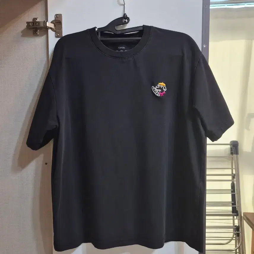 [BUNJANG] TOPTEN Black Short Sleeve T-Shirt Size 95 / 탑텐 반팔티 블랙 95사이즈