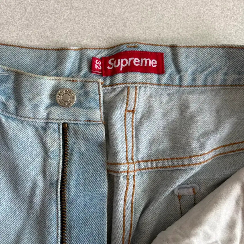 [BUNJANG] Supreme Washed Indigo Shorts 34 / 슈프림 워시드 인디고 반바지 34