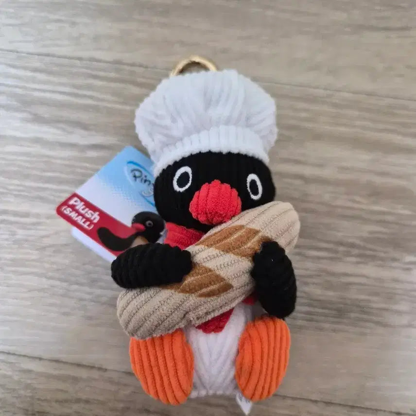 [BUNJANG] Pingu Penguin Chef Charm / 핑구 펭귄 셰프빵 키링