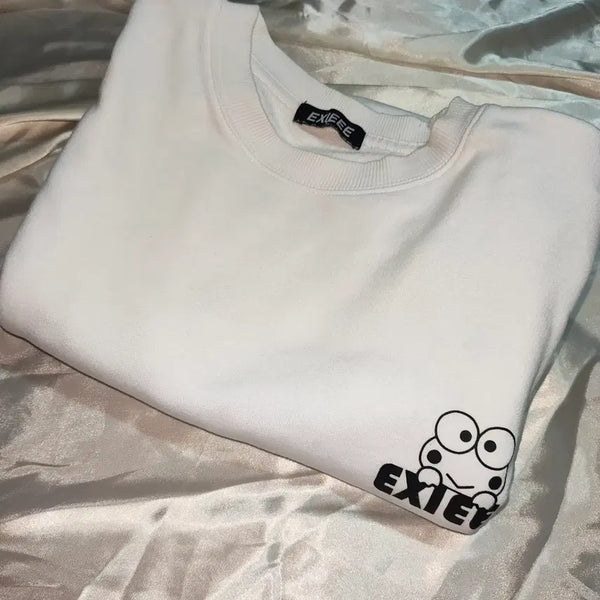 [BUNJANG] EXIEEE Sanrio Keropi Character Sweatshirt / [중고/택포] 일본빈티지 EXIEEE 산리오 케로피 캐릭터 맨투맨