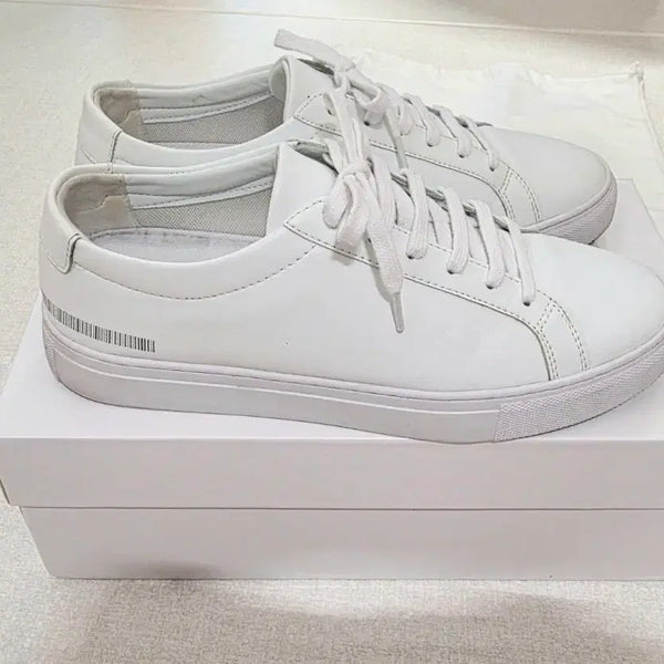 [BUNJANG] P-31 White Sneakers 5.5cm Height Increasing / P-31 화이트 스니커즈 5.5cm