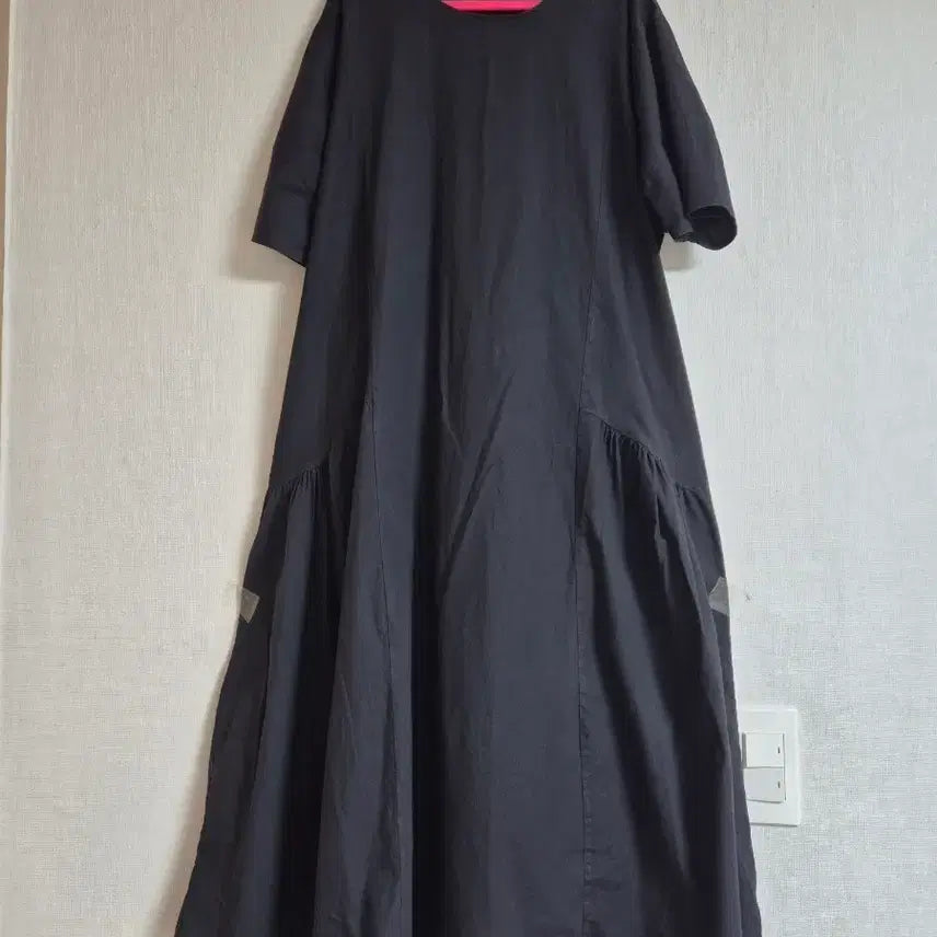 [BUNJANG] Shirring Black Long Dress / 셔링 블랙 원피스