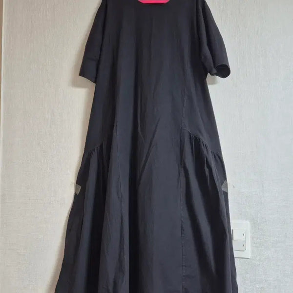 [BUNJANG] Shirring Black Long Dress / 셔링 블랙 원피스