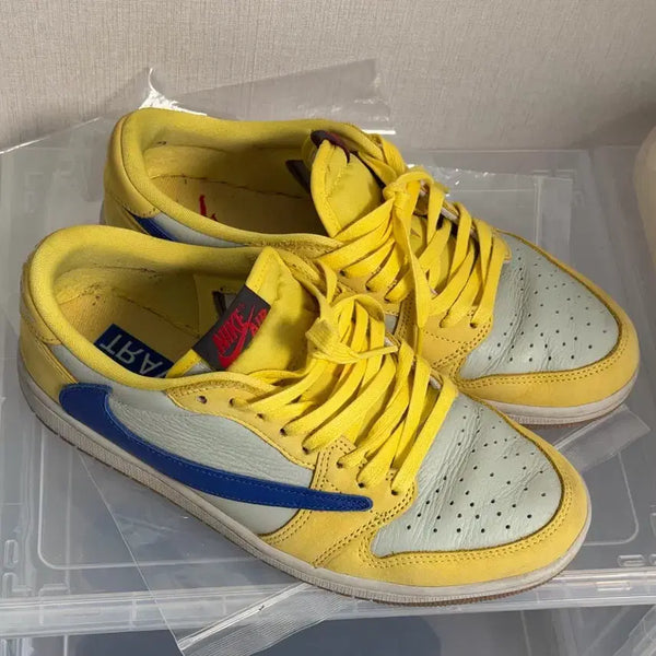 [BUNJANG] Nike Women's Air Jordan 1 Low Travis Scott Canary Size 260 / 나이키 (W) 조던1 로우 트래비스 스캇 카나리 260 사이즈