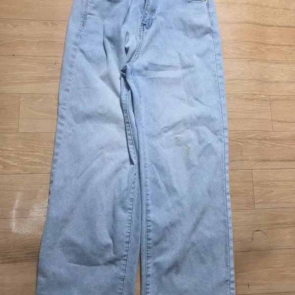 [BUNJANG] Valentino Wide Denim Pants L (Light Blue) / 발렌티노 와이드 팬츠 L. 연청.   허리 스판 허리27. 길이93