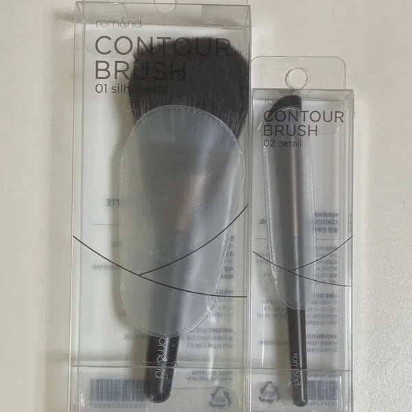 [BUNJANG] Rom&nd Contour Shading Brush Set (Silhouette, Detail) - Sealed / 미개봉)롬앤 컨투어 쉐딩 브러쉬 실루엣,디테일 일괄